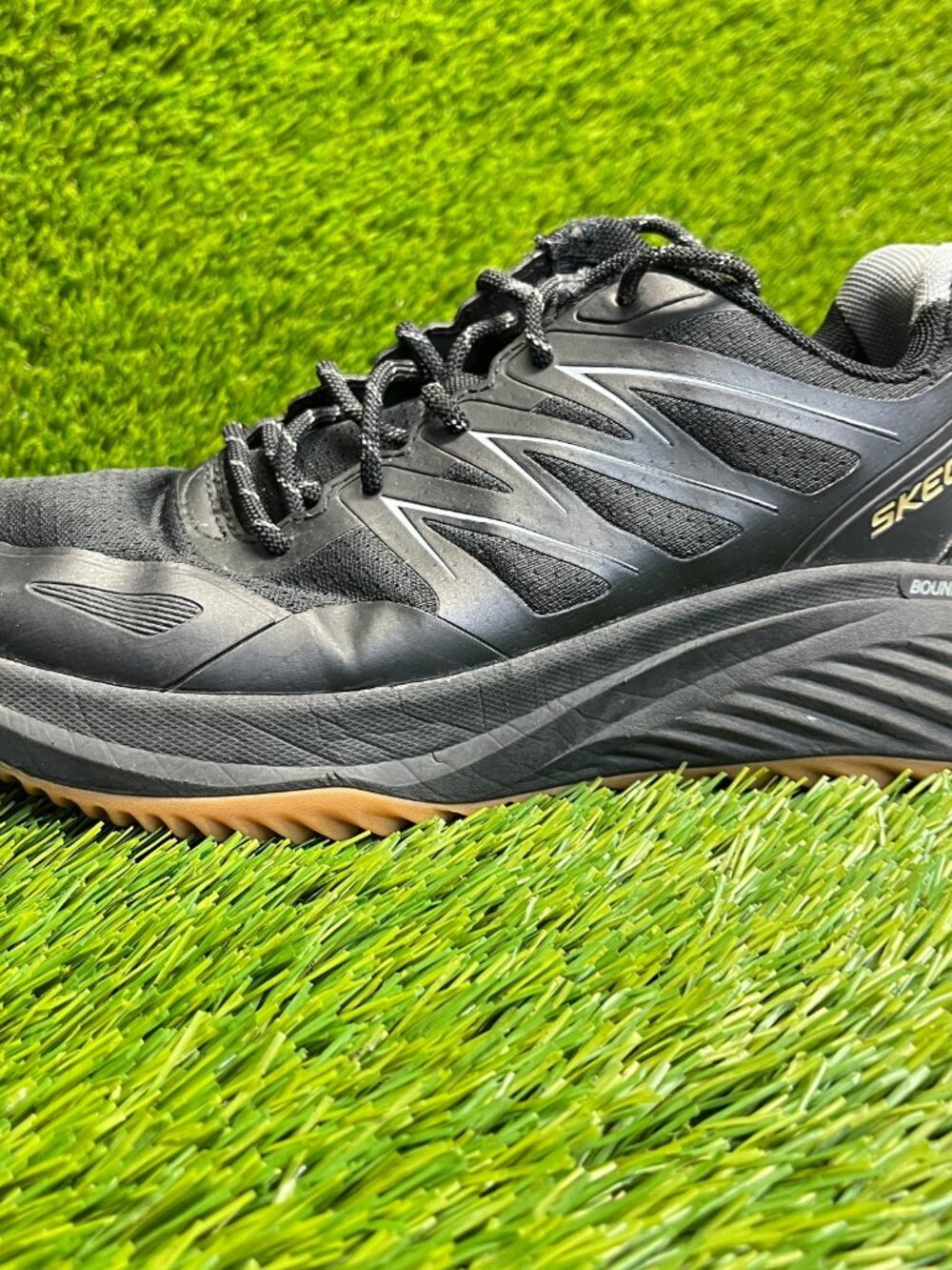 Skechers Bounder RSE Zoner Mens Size 6.5 Black Brown Running Shoes Sneakers - Picture 5 of 12
